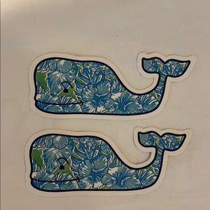 Vineyard Vines Floral / Tropical Sticker Set of 2